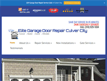 Tablet Screenshot of garagedoorrepairculvercity.us